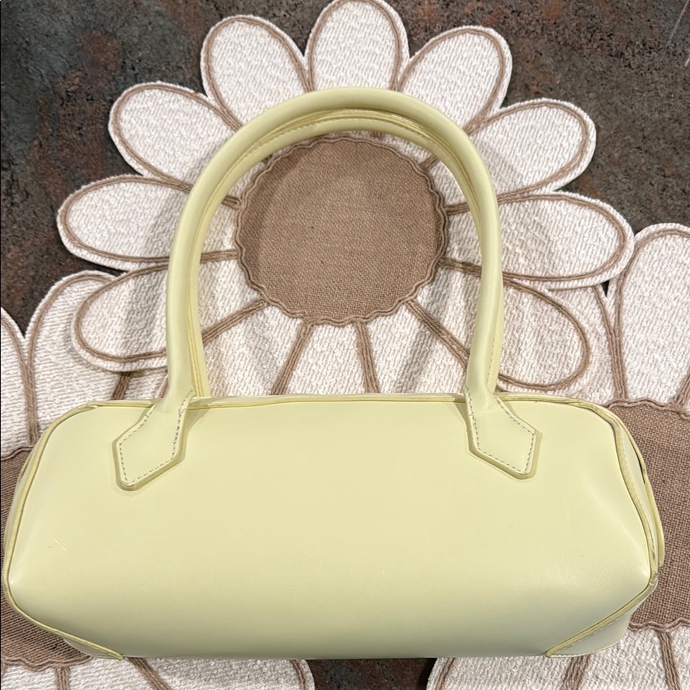 AQUA -East west medium shoulder bag in yellow